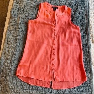 RACHEL ZOE coral sleeveless top